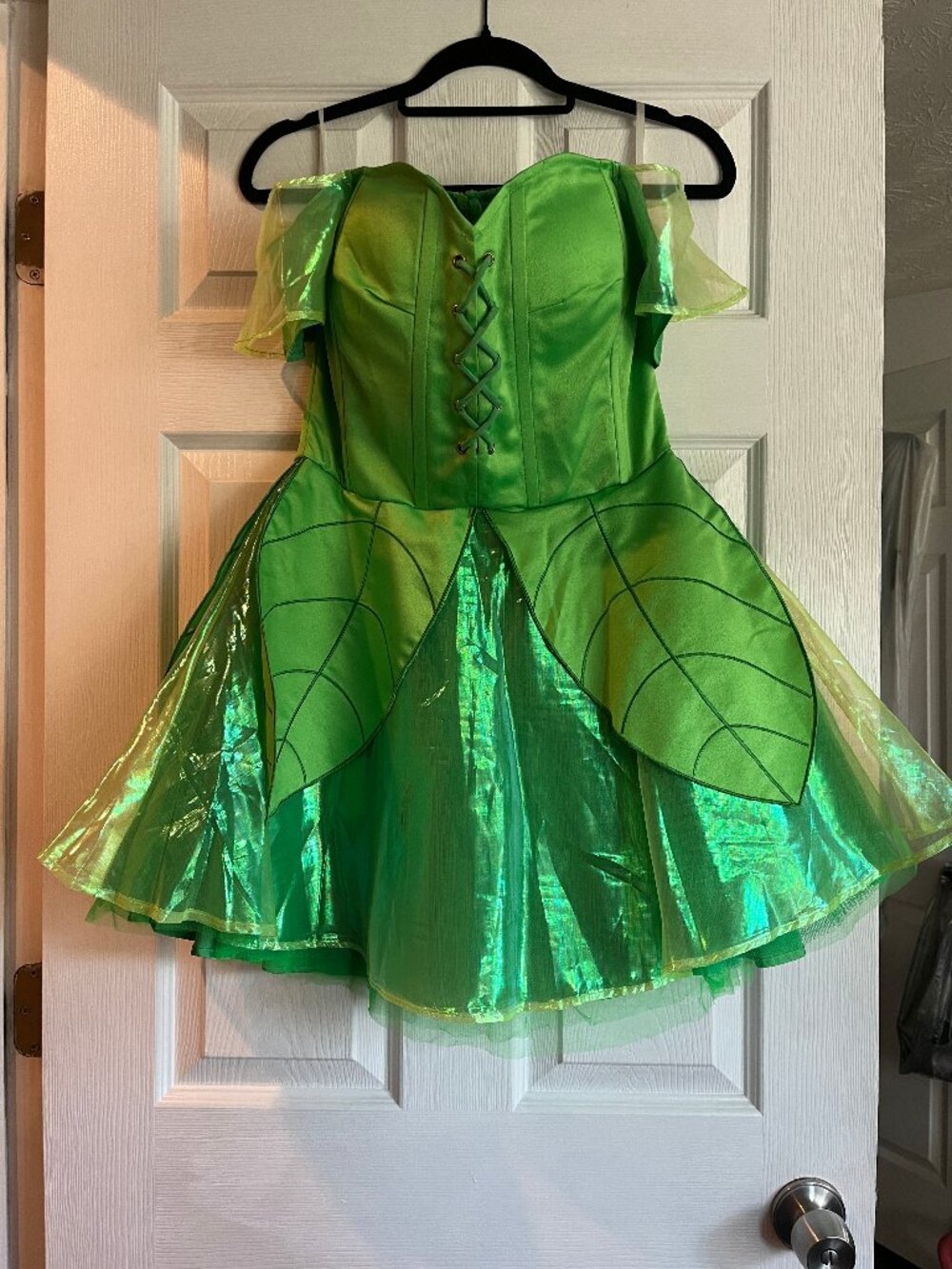 New w Tags! Sexy Forest Fae Fairy Green Dress Costume Zip Up Back Corset X Large